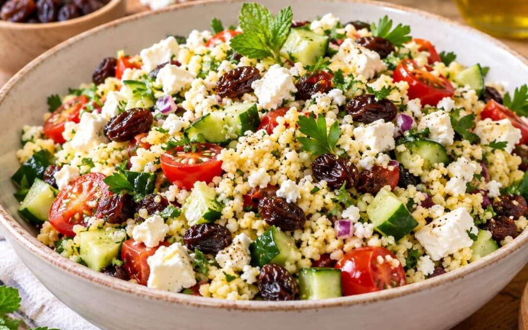 Raisin, Feta & Couscous Salad